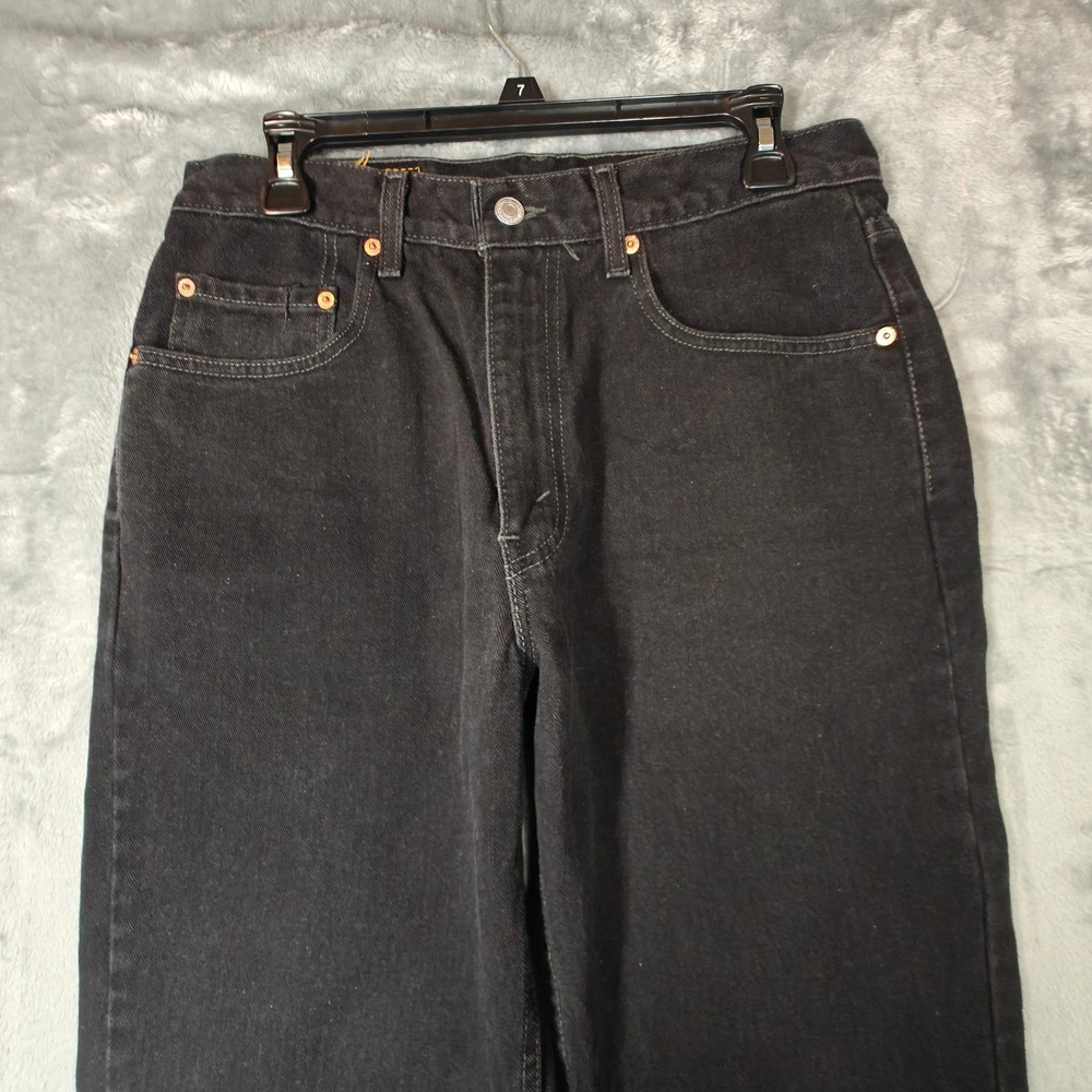 Vintage Levi's 550 Black Relaxed Fit Jeans Canada Black Men's 33x30 (Fits 32x30) - Picture 16 of 16
